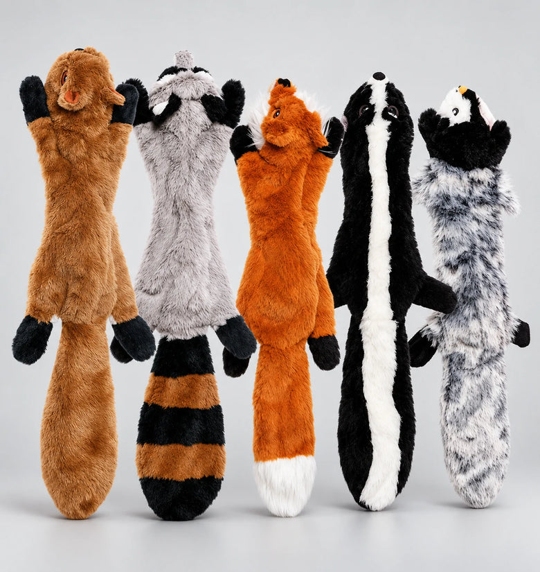 Stuffing-Free Squeaky Animal Dog Toy