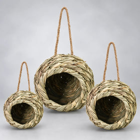 Natural Woven Grass Hanging Bird Nest
