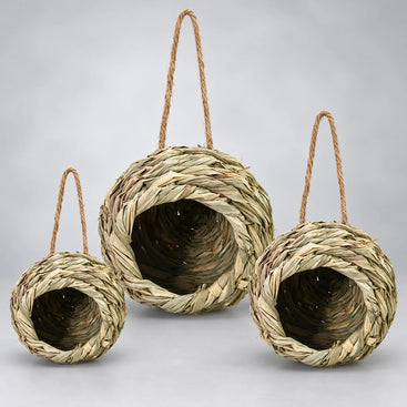 Natural Woven Grass Hanging Bird Nest
