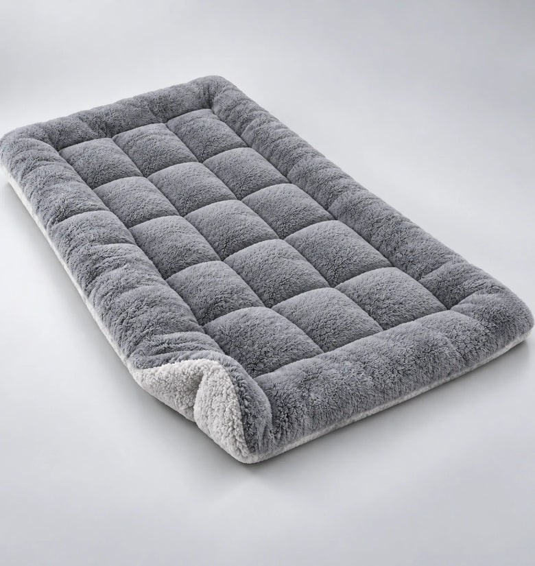 Extra Large Reversible Plush Dog Bed Mat – 120 × 60 cm