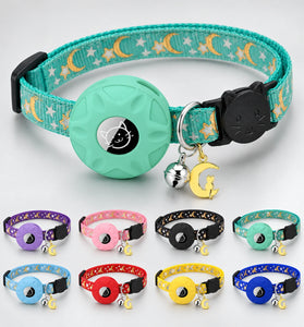 AirTag-Compatible Breakaway Cat Collar with Holder