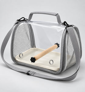 Portable Bird Travel Carrier with Perch