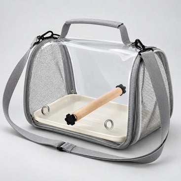 Portable Bird Travel Carrier with Perch