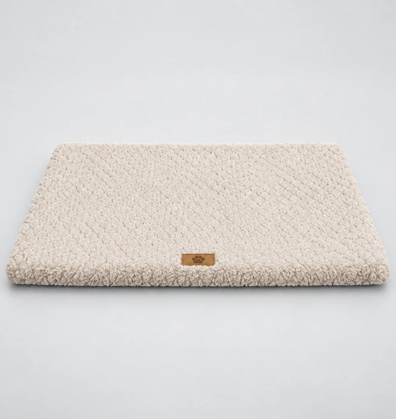 Foam Dog Bed with Removable Faux Fur Cover