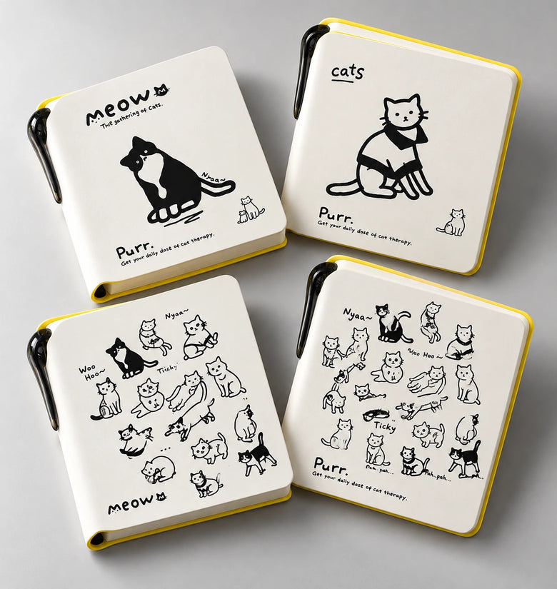 Cat Doodle Soft Cover Notebook – 224 Pages