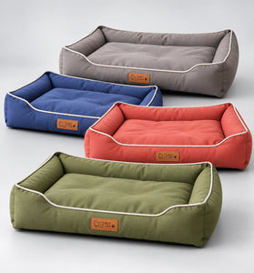 Cushioned Dog & Cat Sofa Bed with Waterproof Liner