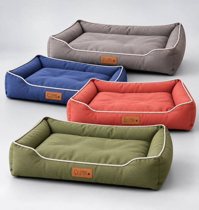 Cushioned Dog & Cat Sofa Bed with Waterproof Liner