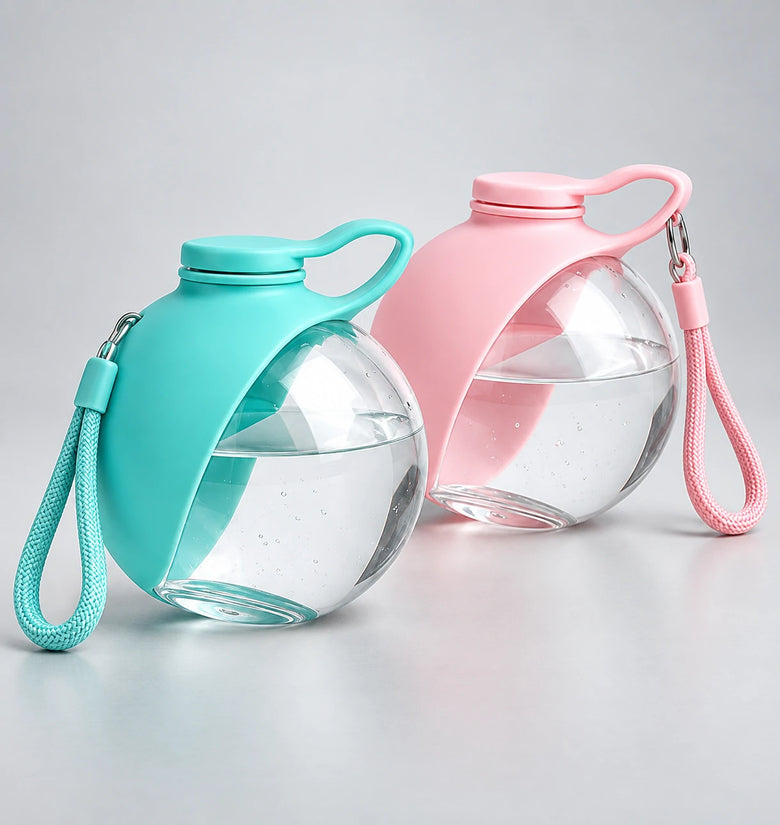 2-in-1 Portable Pet Water Bottle with Food Container