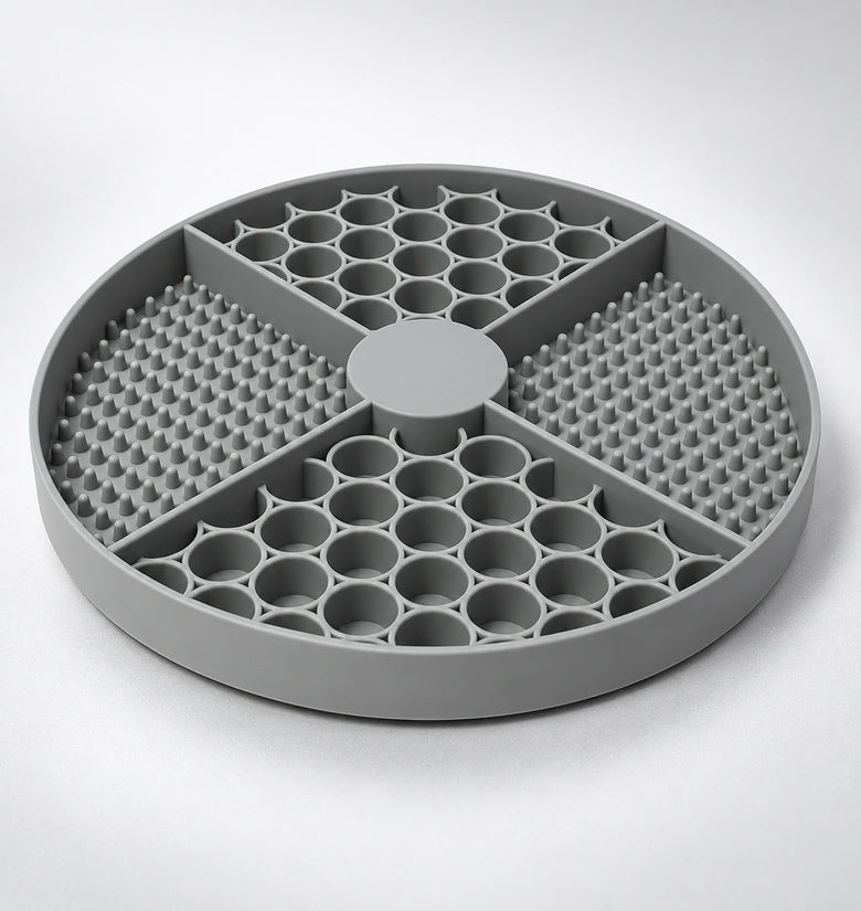 Silicone Slow Feeder Lick Mat with Suction Cups