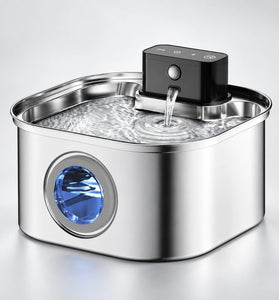 Rechargeable Stainless Steel Pet Water Fountain