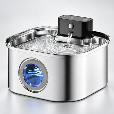 Rechargeable Stainless Steel Pet Water Fountain