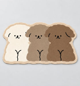 Tricolour Puppy Absorbent Non-Slip Floor Mat
