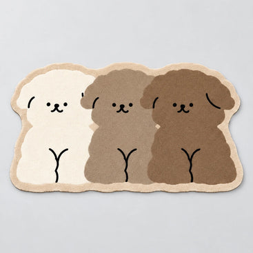 Tricolour Puppy Absorbent Non-Slip Floor Mat