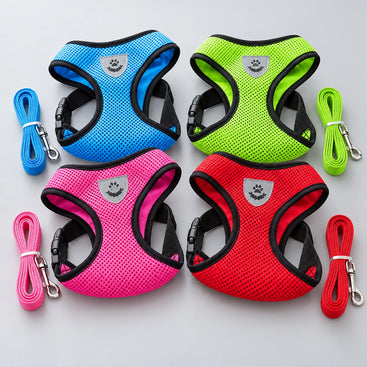 Adjustable Mesh Pet Harness & Lead Set