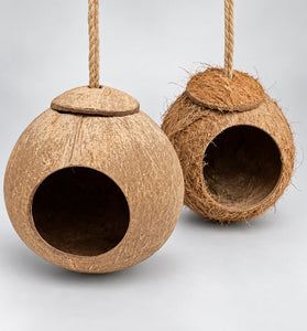 Natural Coconut Shell Bird Nest House