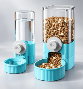 Hanging Gravity Pet Feeder & Water Dispenser