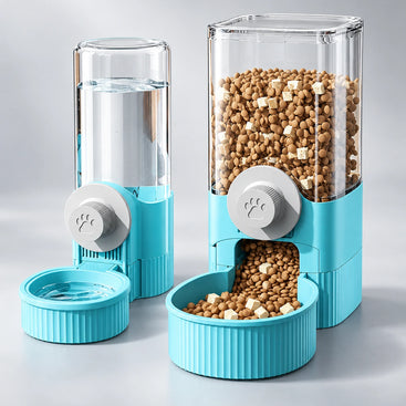 Hanging Gravity Pet Feeder & Water Dispenser