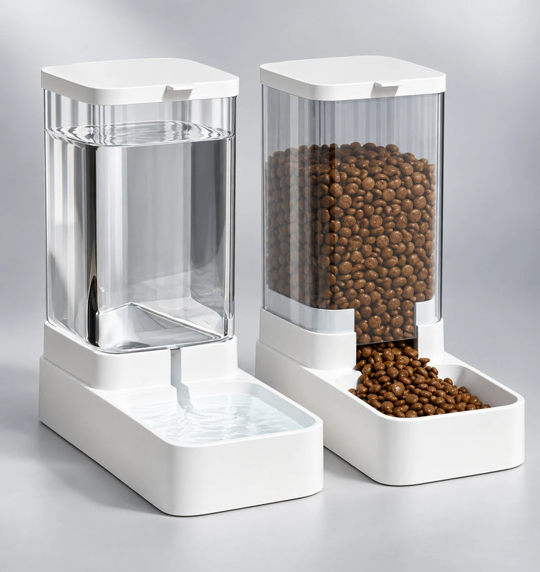 Gravity Pet Feeder & Water Dispenser