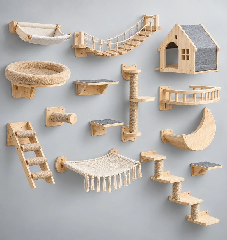 Wall Mounted Cat Climbing Furniture