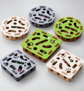 Interactive Felt Cat Puzzle Maze Toy