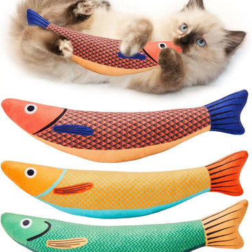 Fish Catnip Plush Cat Toy
