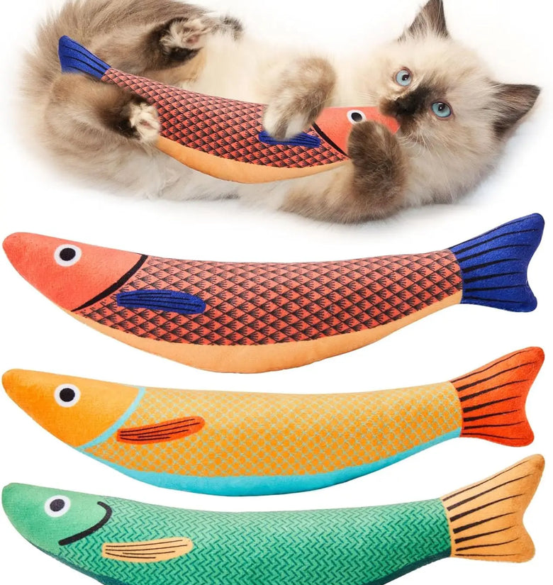 Fish Catnip Plush Cat Toy