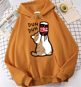 Cartoon Cat Men’s Hoodie