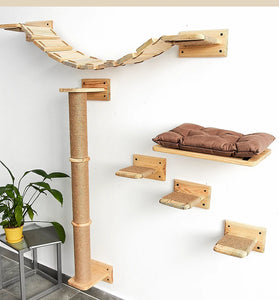 Wall Mounted Cat Climbing Shelf