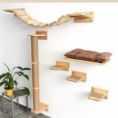 Wall Mounted Cat Climbing Shelf