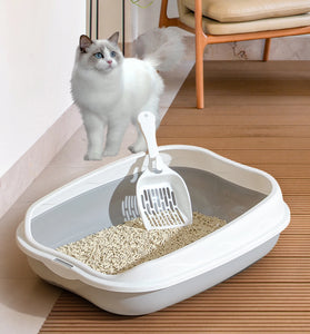 Semi-Enclosed Cat Litter Box