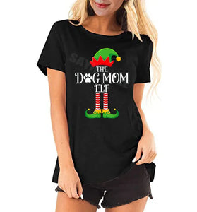 Dog Mum Elf Christmas Women’s T-Shirt
