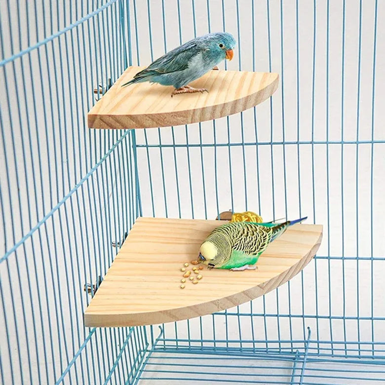 Wooden Bird Perch Platform