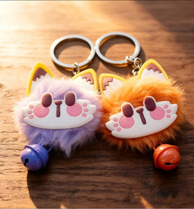 Plush Lucky Cat Keychain
