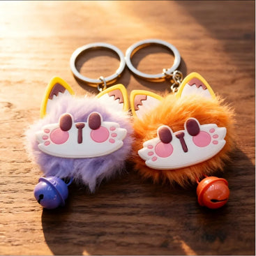 Plush Lucky Cat Keychain