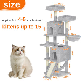158 cm Multi-Level Cat Tree Tower