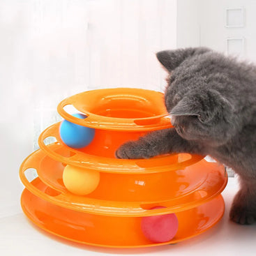 Multi-Layer Cat Turntable Toy