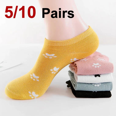Dog Paw Low Cut Women’s Socks Set