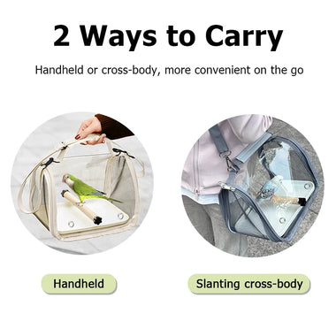 Portable Bird Travel Carrier Bag