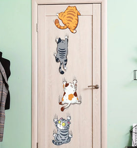 Climbing Cat PVC Wall Sticker