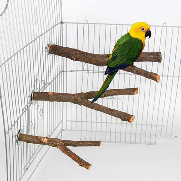Natural Wooden Bird Cage Perch