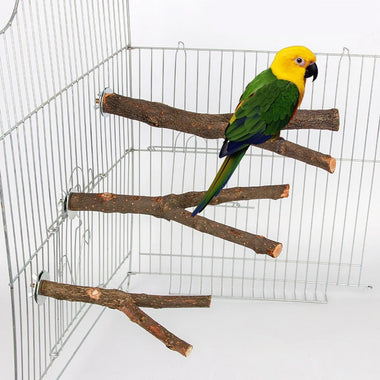 Natural Wooden Bird Cage Perch
