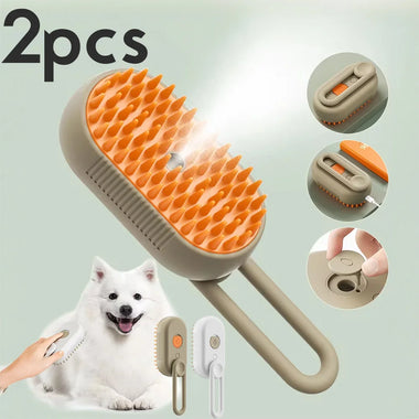 3-in-1 Spray Pet Grooming Brush