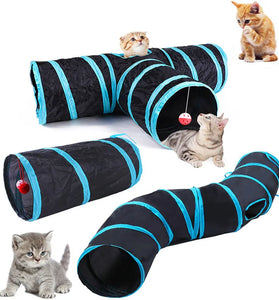 Cat Tunnel Pet Supplies Cat S T Pass Play Tunnel Foldable Cat Tunnel Cat Toy Breathable Drill Barrel for Indoor loud paper