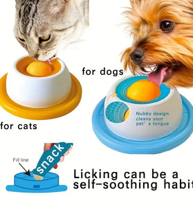 Anti-Spill Slow Feeder Lick Toy for Cats & Dogs