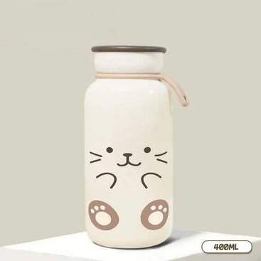 Cartoon Cat Insulated Travel Cup