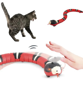 Smart Sensing Interactive Cat Toys Automatic Eletronic Snake Cat Teasering Play USBRechargeable Kitten Toys for Cats Dogs Pet