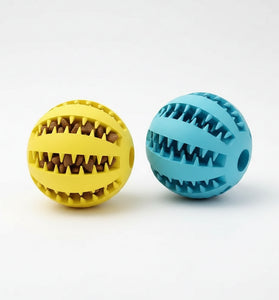 Rubber Treat Ball Dog Toy