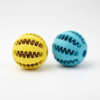 Rubber Treat Ball Dog Toy
