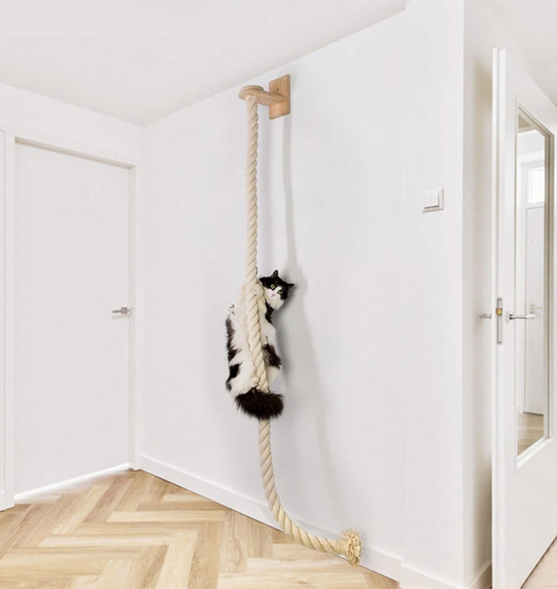 140 cm Wall Mounted Cat Rope Climber