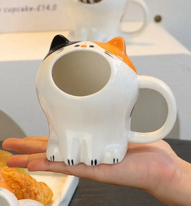 Big Mouth Cat Ceramic Mug